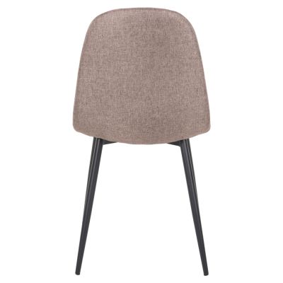 ТРАПЕЗЕН СТОЛ LEONARDO HM00100.28 ТЪМНО БЕЖОВ ПЛАТ И ЧЕРНИ МЕТАЛНИ КРАКА 42x49,5x89Hcm.