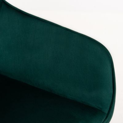 ARMCHAIR LATRELL HM8582.03 CYPRESS GREEN VELVET & BLACK METAL LEGS 55x57x84Hcm.