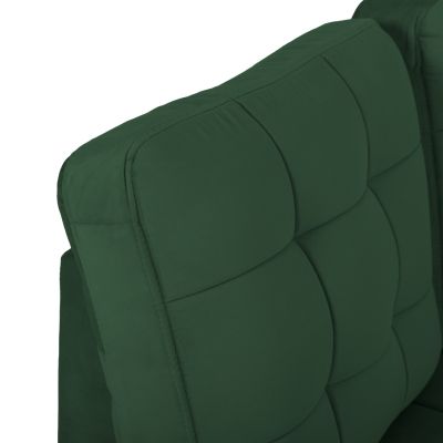 SOFABED LEFT CORNER JADE HM3144.05L CYPRESS GREEN VELVET 250x80-180x73-88Hcm.