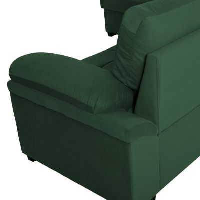 SOFABED LEFT CORNER JADE HM3144.05L CYPRESS GREEN VELVET 250x80-180x73-88Hcm.