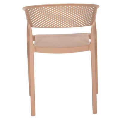 ARMCHAIR POLYPROPYLENE PERFOE HM5941.03 IN CAPPUCCINO 53,5x50,5x73Hcm.