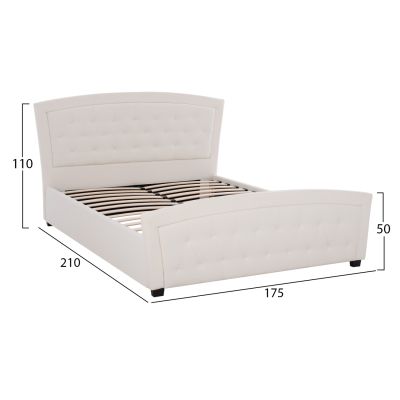 BED ODELIA WITH PU HM550.11 150x200cm.