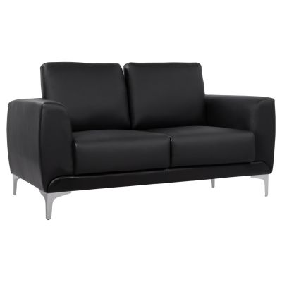 Set Living Room 2 pieces Kenzie with black PU HM11284.01