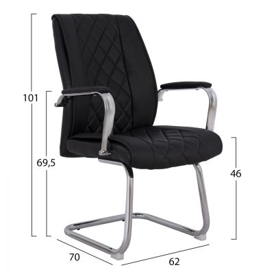 Conference chair HM1105.01 in black color