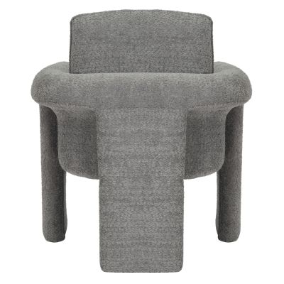 ARMCHAIR CRUSHER HM9681.01 GREY BOUCLE FABRIC-METAL FRAME 82x78x87Hcm.