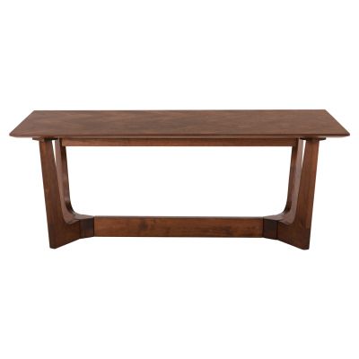 COFFEE TABLE RIMER HM9743 MDF WITH SPECIAL ASH VENEER IN WALNUT COLOR 120X60x45H cm.