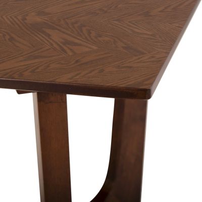 COFFEE TABLE RIMER HM9743 MDF WITH SPECIAL ASH VENEER IN WALNUT COLOR 120X60x45H cm.