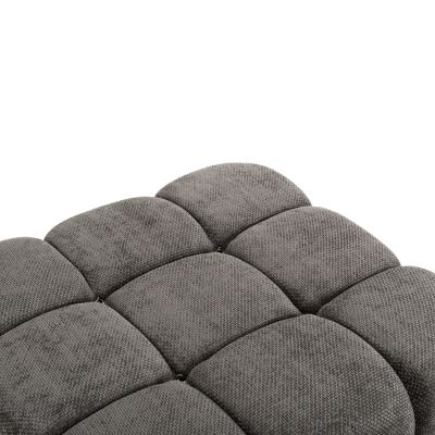 POLYMORPHIC SOFA SHIFTER HM6073.02 TEXTURED FABRIC IN GREY COLOR 290x196x76Hcm.