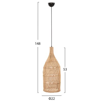 ПАНЕЛ ΗΜ7888 ЕСТЕСТВЕН РАТАН В ЕСТЕСТВЕН ЦВЯТ Φ22x148Hcm.