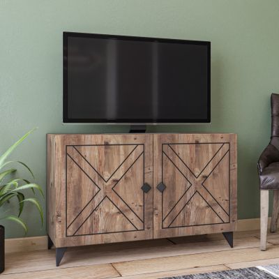 TV Furniture in Walnut HM8897.01 100x35x53.5 cm.