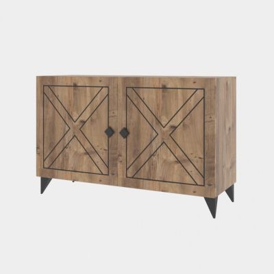 TV Furniture in Walnut HM8897.01 100x35x53.5 cm.