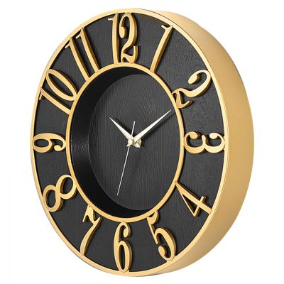 METAL WALL CLOCK WITH MDF HM7466.01 34x34 cm.