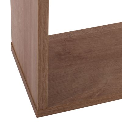SIDE TABLE AMABELLA HM8956.11 WITH OPEN STORAGE SPACES MELAMINE IN NATURAL WOOD COLOR 45x17x52Hcm.