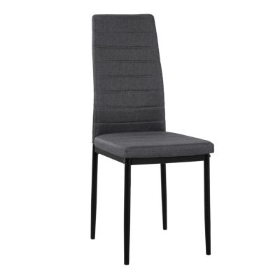 Метален стол Lady HM0037.20 Сив плат с метална рамка K/D 40x48x95