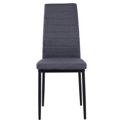 Метален стол Lady HM0037.20 Сив плат с метална рамка K/D 40x48x95