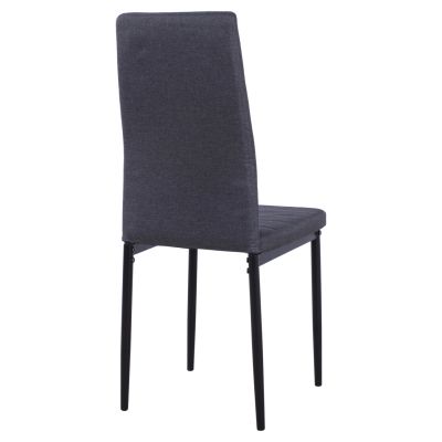 Метален стол Lady HM0037.20 Сив плат с метална рамка K/D 40x48x95