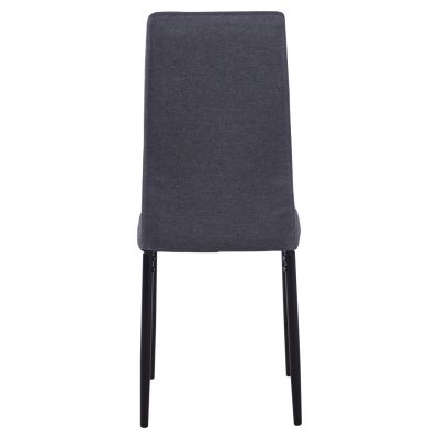 Метален стол Lady HM0037.20 Сив плат с метална рамка K/D 40x48x95