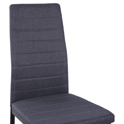 Метален стол Lady HM0037.20 Сив плат с метална рамка K/D 40x48x95
