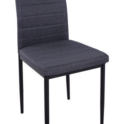 Метален стол Lady HM0037.20 Сив плат с метална рамка K/D 40x48x95