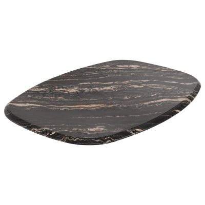 TABLETOP 5787 WERZALIT HM5916.15 BLACK&GOLD MARBLE COLOR 146X94cm.