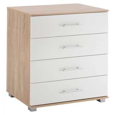 Drawer from melamine HM2204.06 with 4 drawers Sonama-White 75x40x83cm