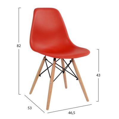 Set Dining Table 5 pieces with Table and 4 chairs HM102228 120x80x73 cm