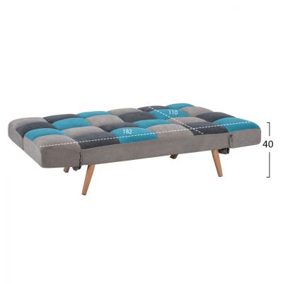 Sofa Bed Multicolor 3 seater HM3167.11 182x80x88cm