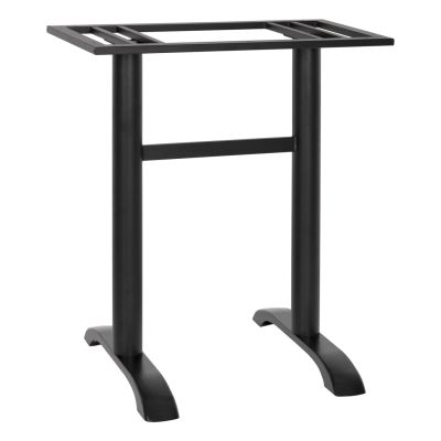 BAR TABLE BASE METAL MEDIUM HEIGHT HM479.01 DOUBLE IN BLACK COLOR 40Χ80Χ91Hcm.