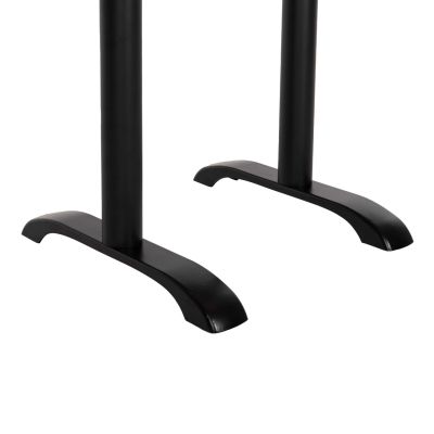 BAR TABLE BASE METAL MEDIUM HEIGHT HM479.01 DOUBLE IN BLACK COLOR 40Χ80Χ91Hcm.