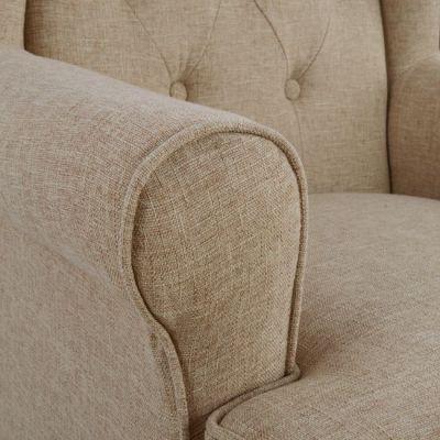 Armchair Brandon HM3073.02 Beige fabric 83x83x104 cm.