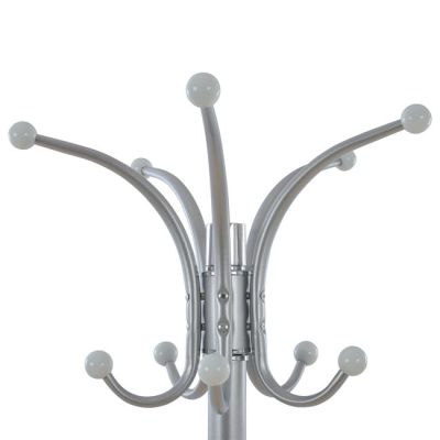 Hat/Coat Stand Metallic HM0038.40 rotating silver with marble ''37x170cm