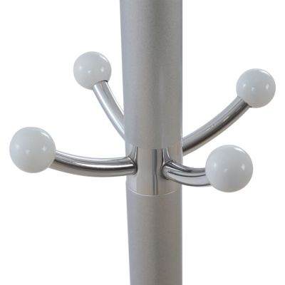 Hat/Coat Stand Metallic HM0038.40 rotating silver with marble ''37x170cm