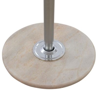 Hat/Coat Stand Metallic HM0038.40 rotating silver with marble ''37x170cm