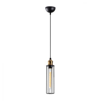 METALLIC PENDANT LIGHT IN BLACK HM7253 Φ8Χ123cm.