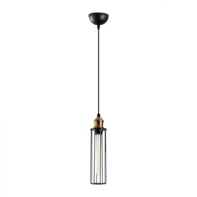 METALLIC PENDANT LIGHT IN BLACK HM7253 Φ8Χ123cm.