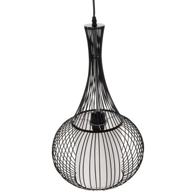 CEILING PENDANT LAMP HM4132 BLACK METAL Φ30x50H cm.