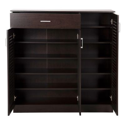 SHOE CABINET PROBY HM9607.01 MELAMINE IN WENGE 120x37,5x121,5Hcm.