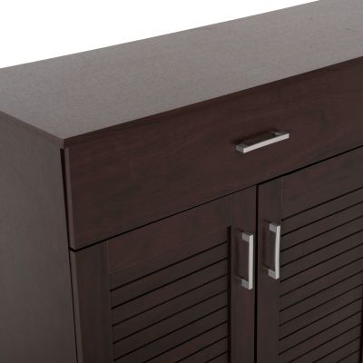 SHOE CABINET PROBY HM9607.01 MELAMINE IN WENGE 120x37,5x121,5Hcm.