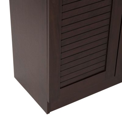 SHOE CABINET PROBY HM9607.01 MELAMINE IN WENGE 120x37,5x121,5Hcm.