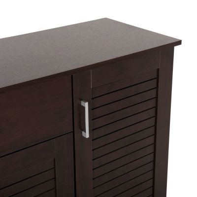 SHOE CABINET PROBY HM9607.01 MELAMINE IN WENGE 120x37,5x121,5Hcm.