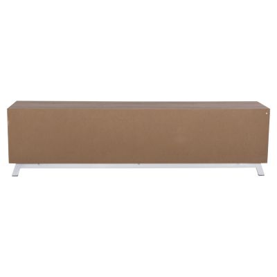 TV FURNITURE KIMIA HM8902.12 MELAMINE NATURAL-WHITE 180Χ35Χ48,5Hcm.