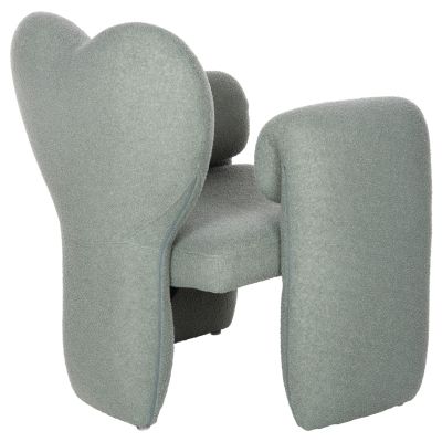 DINING ARMCHAIR HARTT HM9777.07 PISTACHIO GREEN TEDDY FABRIC 84x74x87Hcm.