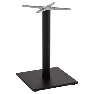 BASE FOR TABLE HM475.01 ALUMINUM MATTE BLACK-48x48cm CROSS 45Χ45Χ72Hcm.