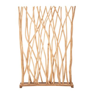 ROOM DIVIDER HM9521 SOLID TEAK BRANCHES IN NATURAL COLOR 120Χ20Χ180Hcm.