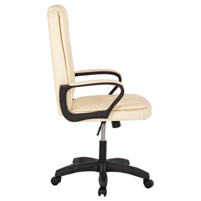 OFFICE CHAIR HM1188.03 ECRU PU LEATHER 63x70x114Hcm.