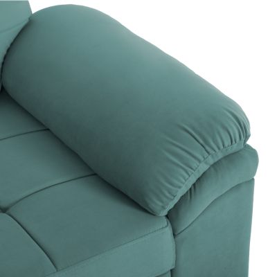 SOFABED LEFT CORNER JADE HM3144.04L SEAFOAM GREEN VELVET 250x80-180x73-88Hcm.