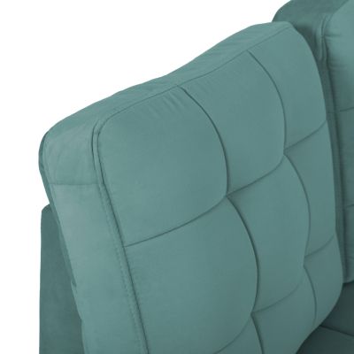 SOFABED LEFT CORNER JADE HM3144.04L SEAFOAM GREEN VELVET 250x80-180x73-88Hcm.