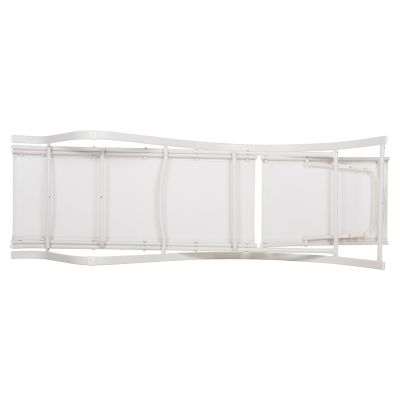 Sunbed WAKANA Aluminum White with textline white HM5133.02 194x54-66x30 cm.