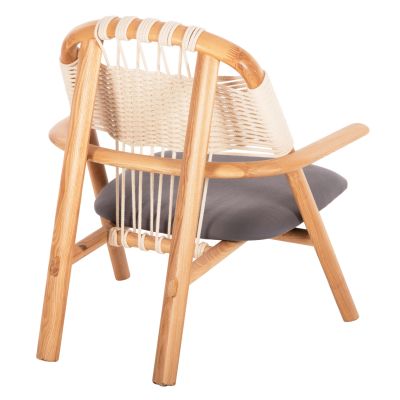 LEISURE CHAIR CRAFT HM9413.01 MADE OF ASH WOOD AND ROPE NATURAL