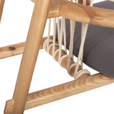 LEISURE CHAIR CRAFT HM9413.01 MADE OF ASH WOOD AND ROPE NATURAL